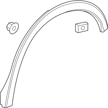 GM 23441772 Molding Asm-Rear Wheel Opening *Service Primer
