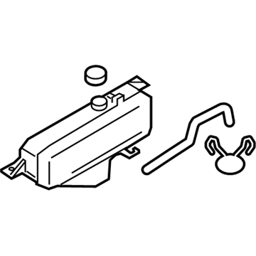 Infiniti 21710-1MA0A Radiator Reservoir Tank Assembly