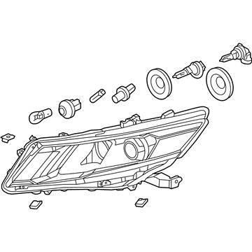 Honda 33150-TP6-A21 Headlight Assembly, Driver Side