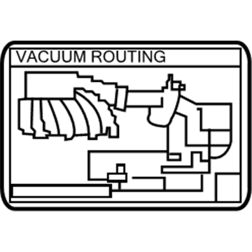 Toyota 17792-28220 Info Label