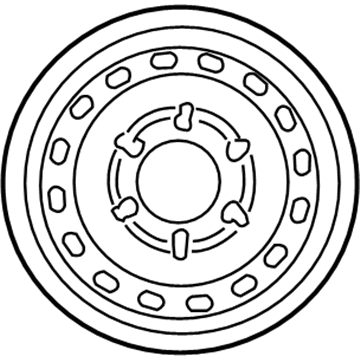 Toyota 42601-04120 Wheel, Disc