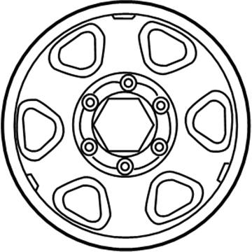 Toyota 42601-04110 Wheel, Steel