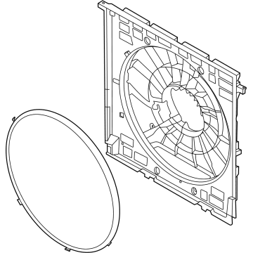 BMW 17-42-5-A57-751 FAN COWL WITH ACOUSTIC RING