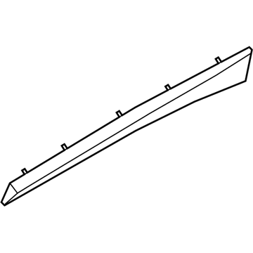 BMW 51-13-7-420-515 Moulding Door Rear Left