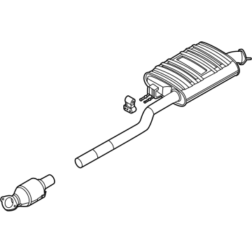 Kia 28600R5360 Muffler Complete-Cen