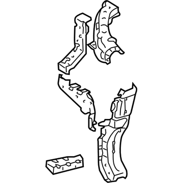 Lexus 53202-0E011 Support Sub-Assy, Radiator, RH
