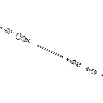 Acura 44306-S3V-A52 Driveshaft Assembly, Driver Side