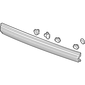 Honda 74890-TK8-A22 Garnish Assembly, Rear License