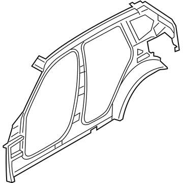 BMW 41-21-7-385-431 Left Interior Side Frame