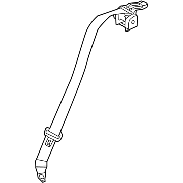 Hyundai 89810-3X500-RY Rear Left Seat Belt Assembly