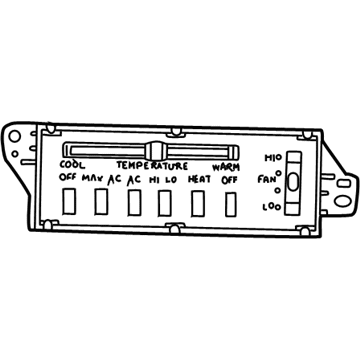 Mopar 55055466AF Air Conditioner And Heater Control
