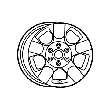 Mopar 5YD45LS1AA Aluminum Wheel