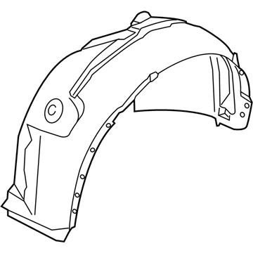 Ford CJ5Z-16103-A Fender Liner