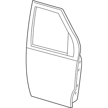 Ford F6UZ1520124AA Door Shell