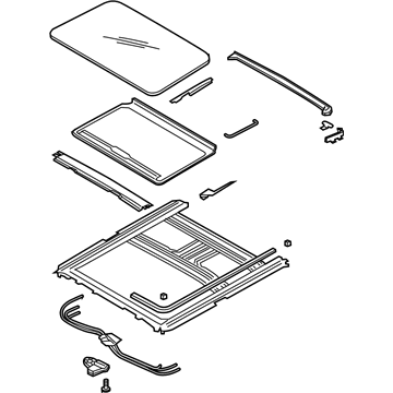 Kia 816003E012ACY Sliding Sunroof Assembly