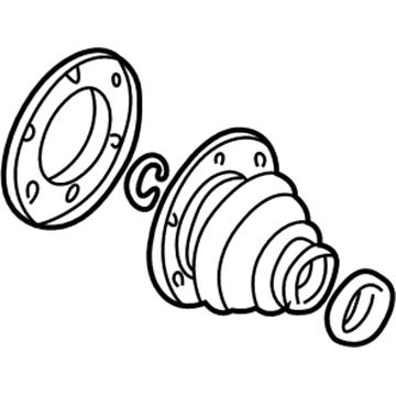 BMW 33-21-7-529-920 Repair Kit Bellows, Interior