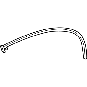 GM 15139466 Weatherstrip Asm-Rear Side Door Upper Auxiliary RH