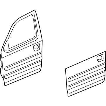 Honda 67010-SJC-A91ZZ Panel, R. FR. Door (DOT)