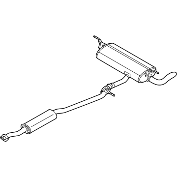 Nissan 20100-6RR5A MUFFLER Assembly-Exhaust, Main