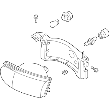 Nissan B6060-7B000 Driver Side Headlight Assembly