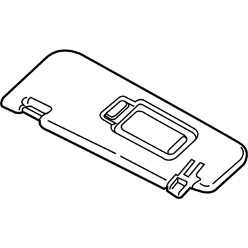 BMW 51-16-7-445-672 Sun Visor With Label, Right