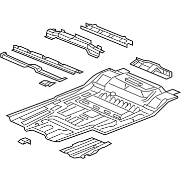 Honda 65200-SJC-A00ZZ Panel Sub, Floor