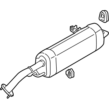 Hyundai 28710-F3400 Rear Muffler Assembly