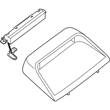 Nissan 26590-JB100 Lamp Assembly-Stop, High Mounting