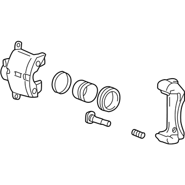 Kia 5818038A00 Front Brake Caliper Kit, Left