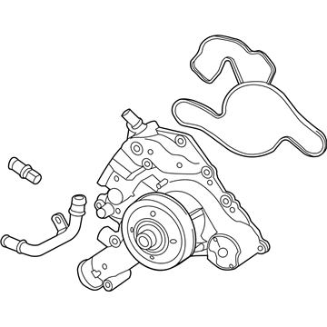 Mopar 4893133AF PUMP-WATER