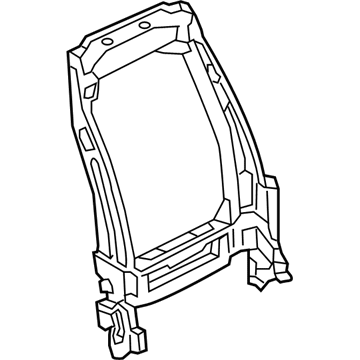 Nissan 87604-1PA0A Frame & Device Assy-Front Seat Back, RH