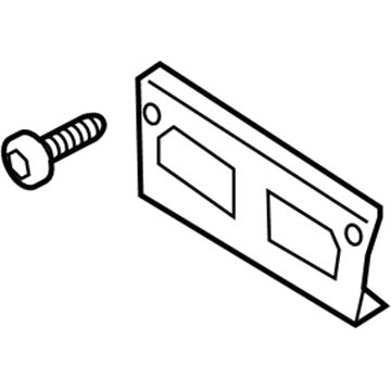 Hyundai 86910-2M100 License Plate Mounting Molding Assembly