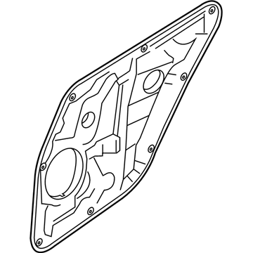 Hyundai 83471-3X000 Rear Left-Hand Door Module Panel Assembly