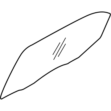 Hyundai 83421-3X010 Glass-Rear Door Window, RH