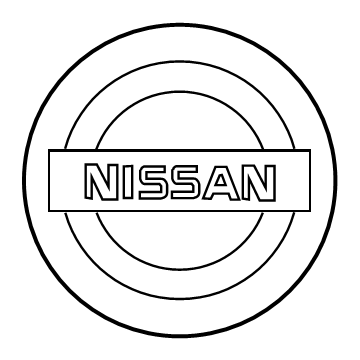 Nissan 40342-4AF2A Wheel Center Cap - Various;Black