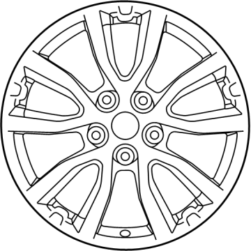 Nissan D0C00-6MR1C Wheel-Aluminum