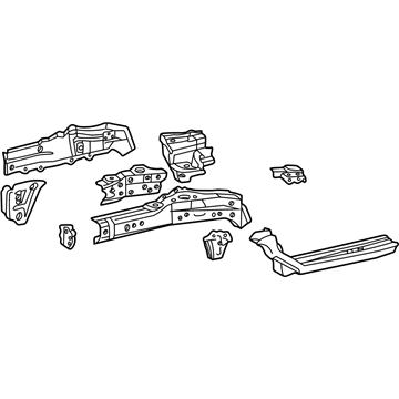 Toyota 57102-42070 Rail Assembly