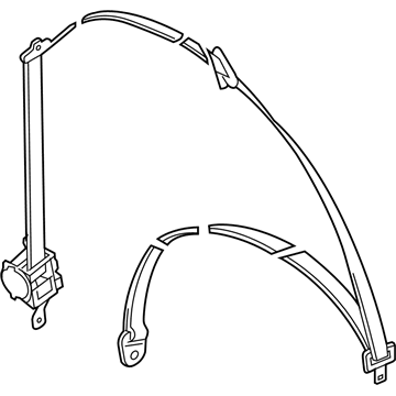 GM 96453336 Front Seat Belt Kit