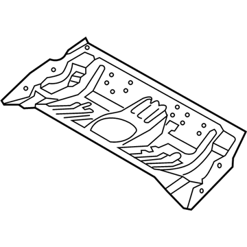 Kia 65512A7500 Panel-Rear Floor, Front