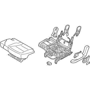 Hyundai 89100-4Z000-R3X Cushion Assembly-2ND Seat, LH