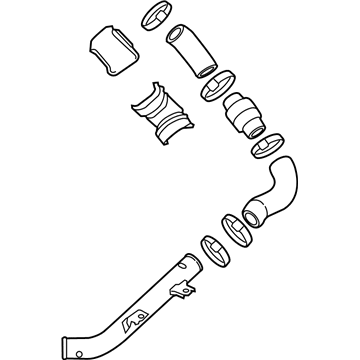 Hyundai 28250-2B720 Pipe & Hose Assembly-Turbo Changer WATERFEED