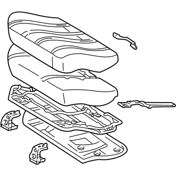 Toyota 71470-35520-E0 Cushion Assembly