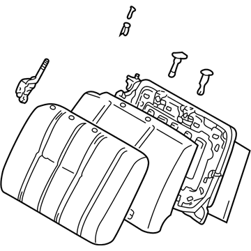 Toyota 71480-3D470-B0 Seat Back Assembly