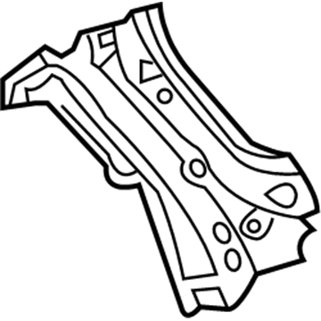 Lexus 61145-24010 Gusset, Front Body Pillar, Lower RH