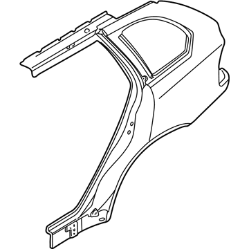 BMW 41-21-7-129-093 Left Rear Side Panel
