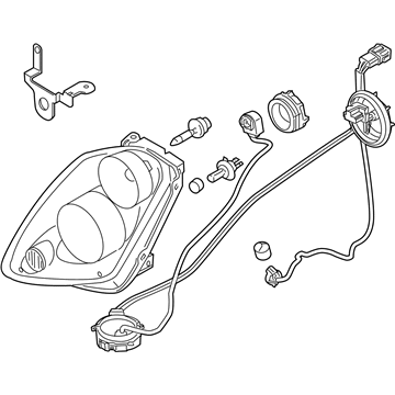 Infiniti 26010-AC70A Right Headlight Assembly