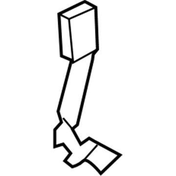 Hyundai 89830-0W010-HZ Buckle Assembly-Rear Seat Belt, Center