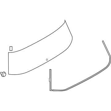 Nissan K0300-1JA0A Glass Back Door Window