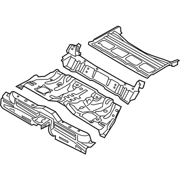 Hyundai 65510-B1000 Panel Assembly-Rear Floor