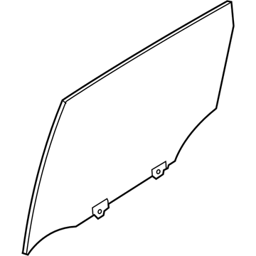 Nissan 82300-3WC0A Glass Assy-Rear Door Window, RH